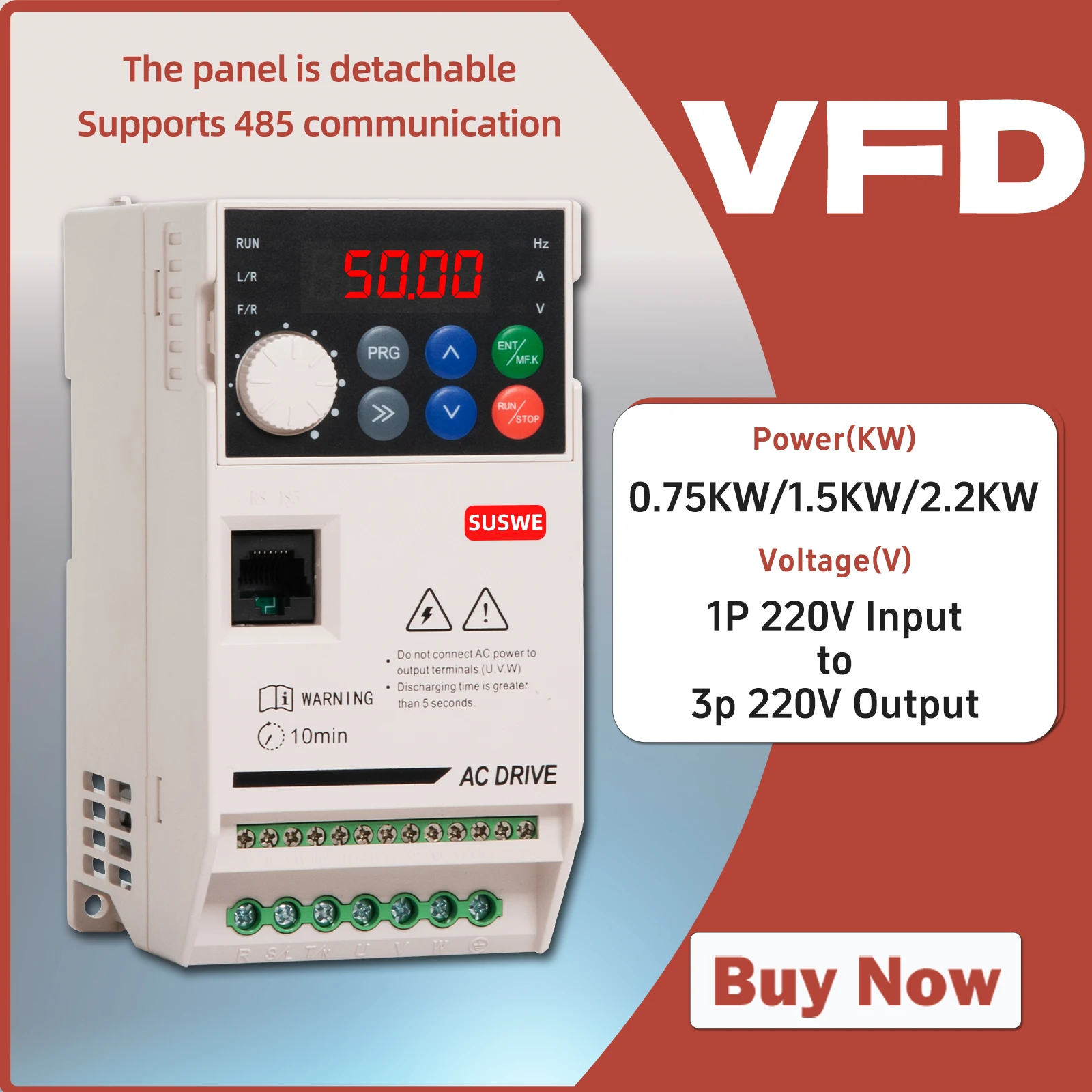 

SU650 Съемная панель 220 В 380 В Частотный инвертор Высокоэффективный привод с регулируемой скоростью для управления двигателем