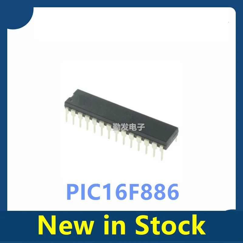 5PCS PIC16F886-I/SP Through-hole DIP-28 16F886 PIC16F886 8-bit microcontroller