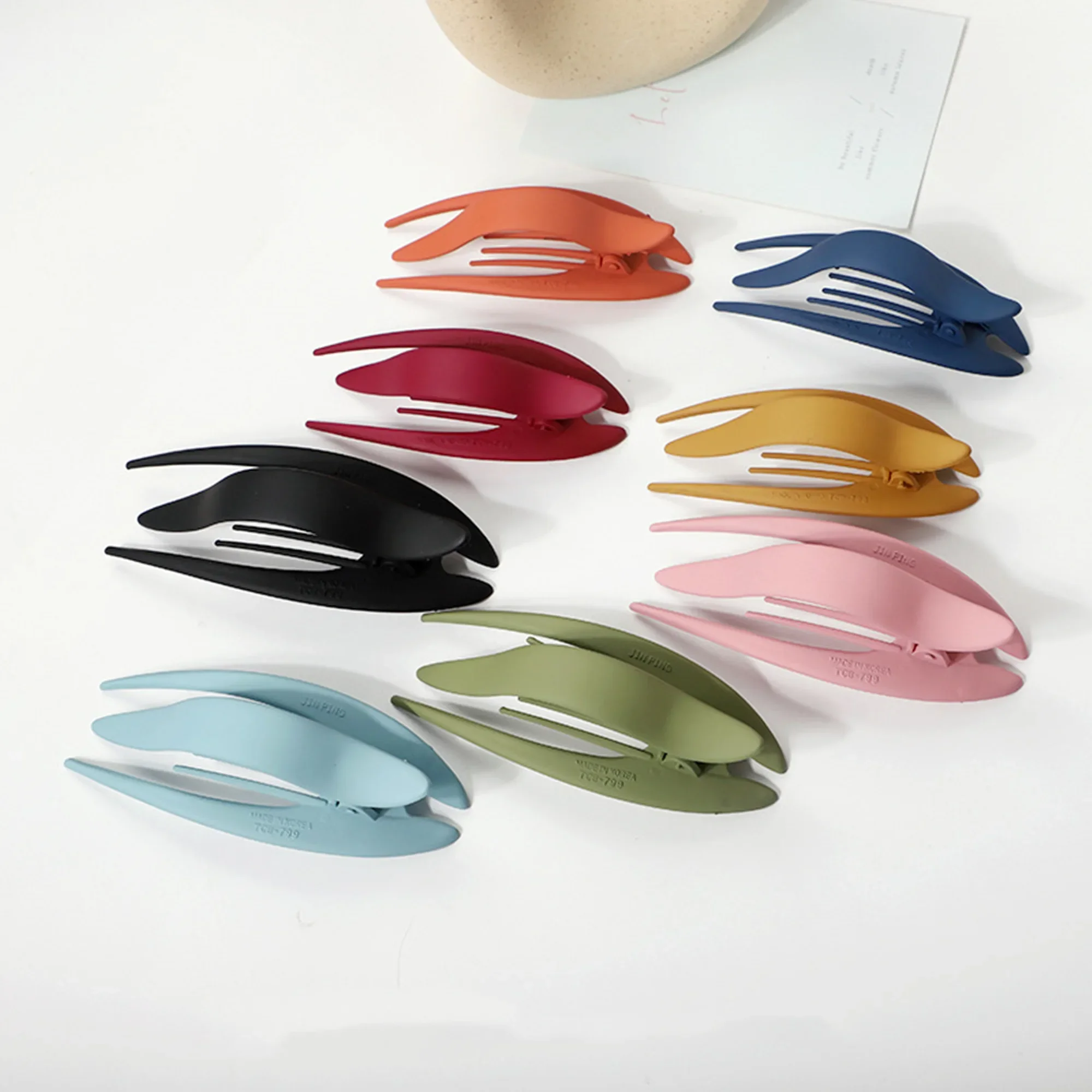 

2 шт./лот, 10,8 см, корейская версия простого матового цвета Morandi, длинный душ и мытье лица с большим зажимом