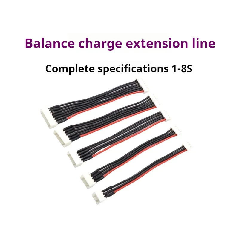 10 Pcs Balanced Charging Plug Male Busbar 1s/2s/3s/4s/5s/6s/8s 10/20/30cm Charging Extension Cable Double Ended Balanced Cable