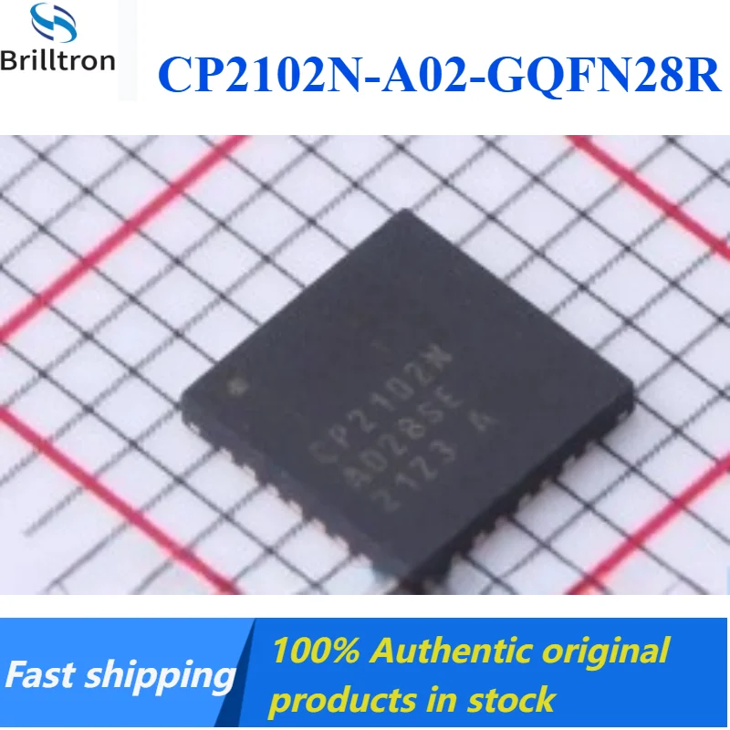 10-30pcs New CP2102N-A02-GQFN28R USB Conversion Chip QFN-28 Brand New Original in Stock Fast Shipping.