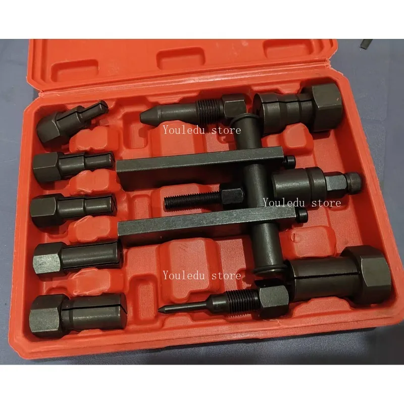 10pcs Motorcycle Bearing Puller Kit Two-Jaw Bearing Removal Tool Puller Extractor Bearings with Box