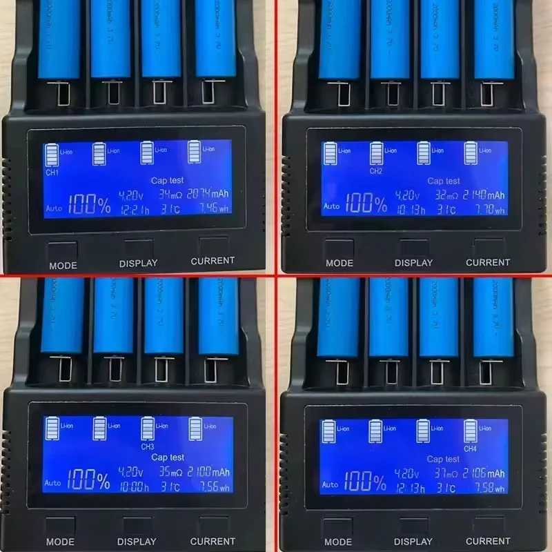 18650 Lithium Battery 3.7V 2000mAh Rechargeable Battery for Solar Flashlight Aircraft Model Model Electronic Toy Heater