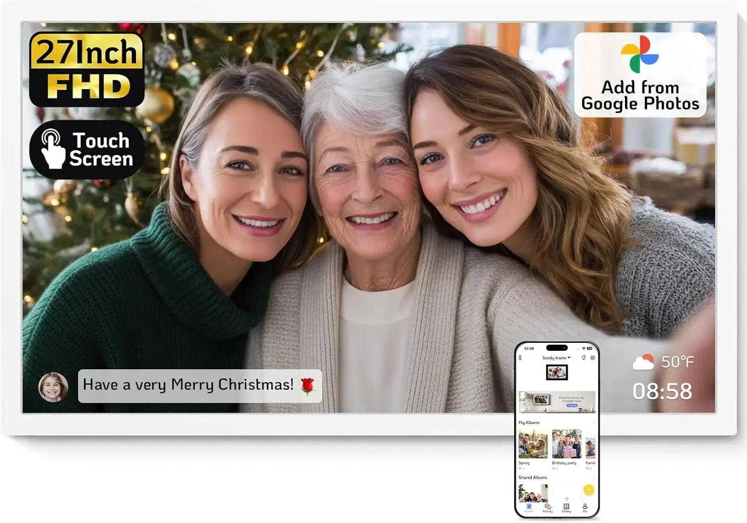 27 Inch Touchscreen Digital Photo Frame