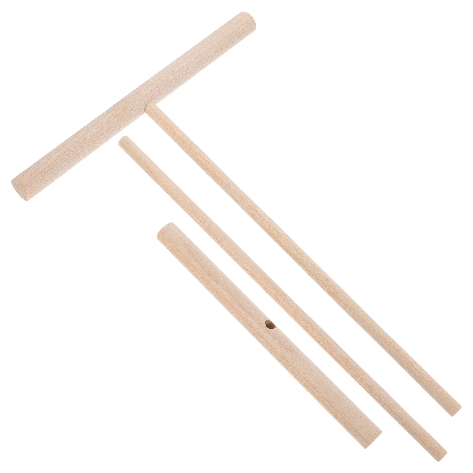 

2Pcs Wooden Crepe Spreader T Shape Pancake Scraper Multi Functional Kitchen Cooking Griddle Tool for Home and Electric Grill