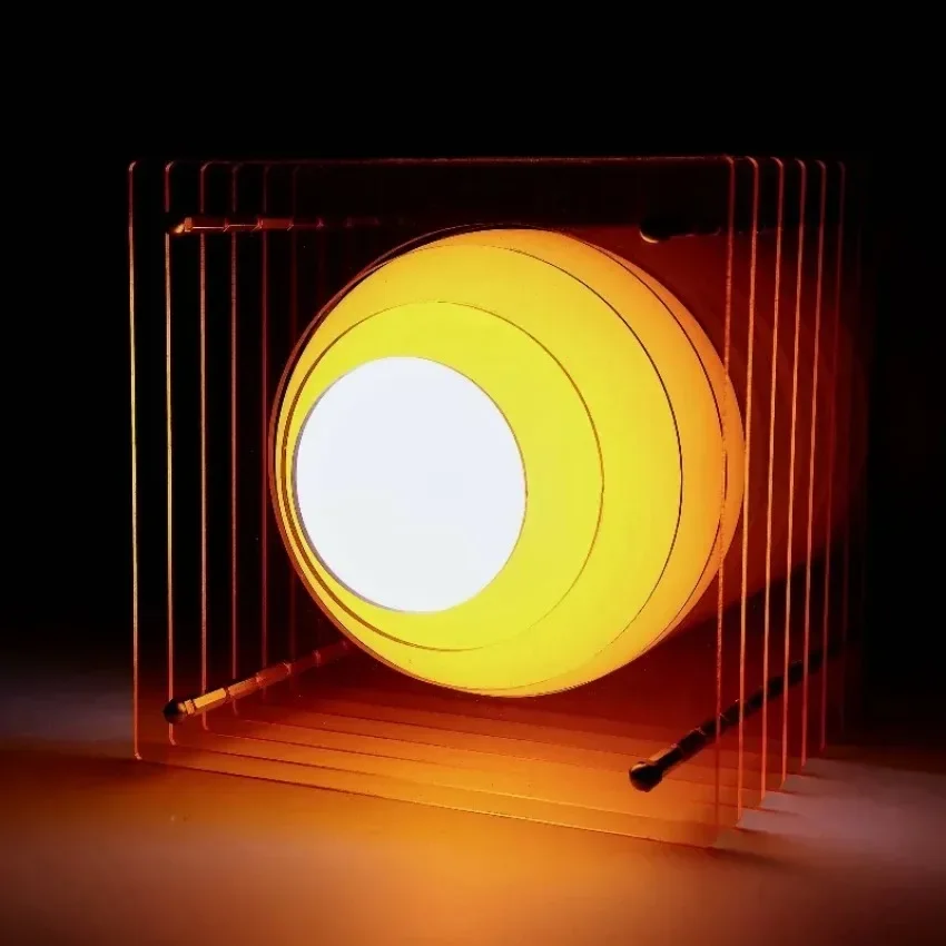 Lámpara  acrílico DIY  mil capas, lámpara  Luna, coración  escritorio, luz  ambiente suspendida, accesorios para hab