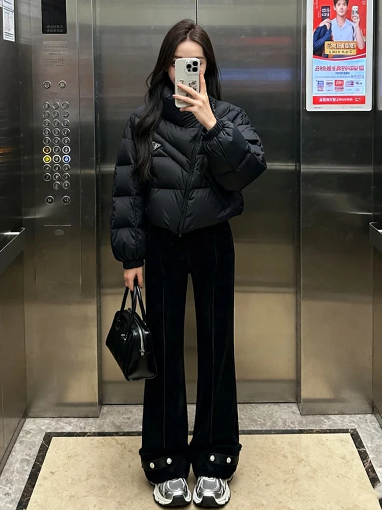 

Slimming Effect Korean Sle Faionable Color Blo Cotton Jaet Women's Winter New Arrival White Enhancing Outerwear