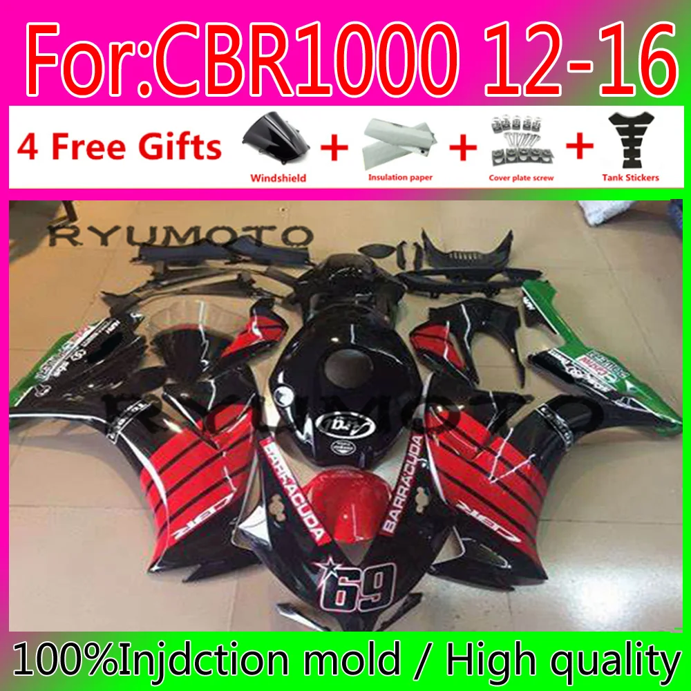 

New ABS Motorcycle Fairings Kit Fit For Honda CBR 1000 rr 2012 2016 CBR1000rr 2012 2016 CBR 1000 RR 12-16 fairings black red