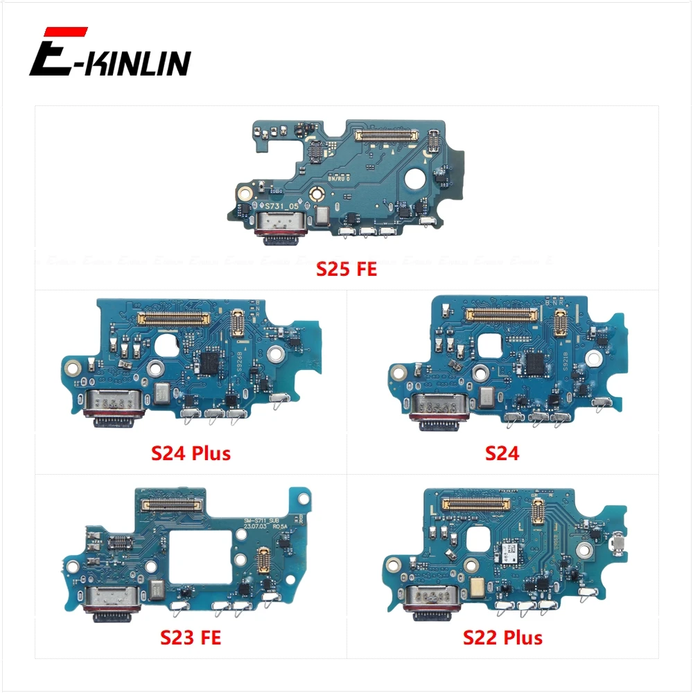 Charging Port Dock Connector Board For Samsung Galaxy S25 FE S24 Plus S23 S22 USB Connector Dock Fast Charger Cable Flex