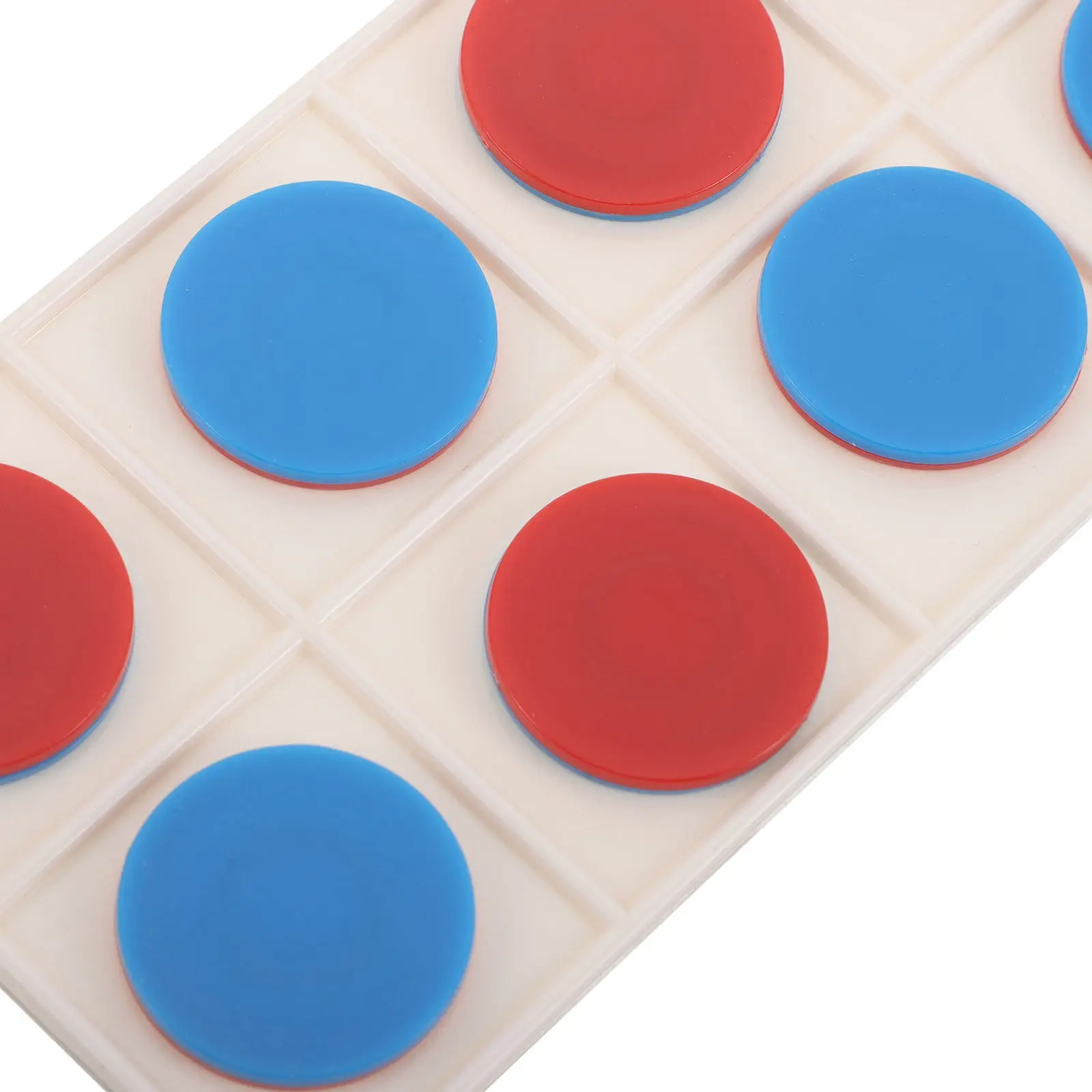 1Set Ten Frame Math Manipulatives Plastic Double Sided Counters Red Blue Counting Discs for Kindergarten Preschool Math Centers