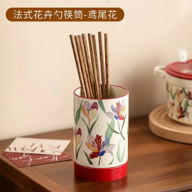 Kitchen Countertop Dish Organizer With Drainage Design, Ceramic Tableware Storage Rack For Daily Plate Bowl Drying & Arrangement