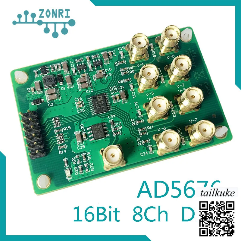 AD5676 16Bit 8ch Channel DAC Module