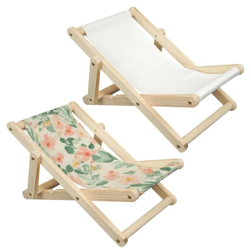 

New Arrival Sublimation Blank Linen Cat Hammock Beach Chair Cat Furniture Original Cozy Cat Lounger