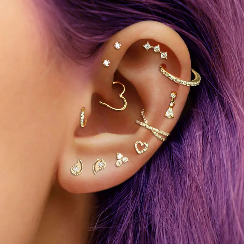 Tragus Piercing Hoo… - image