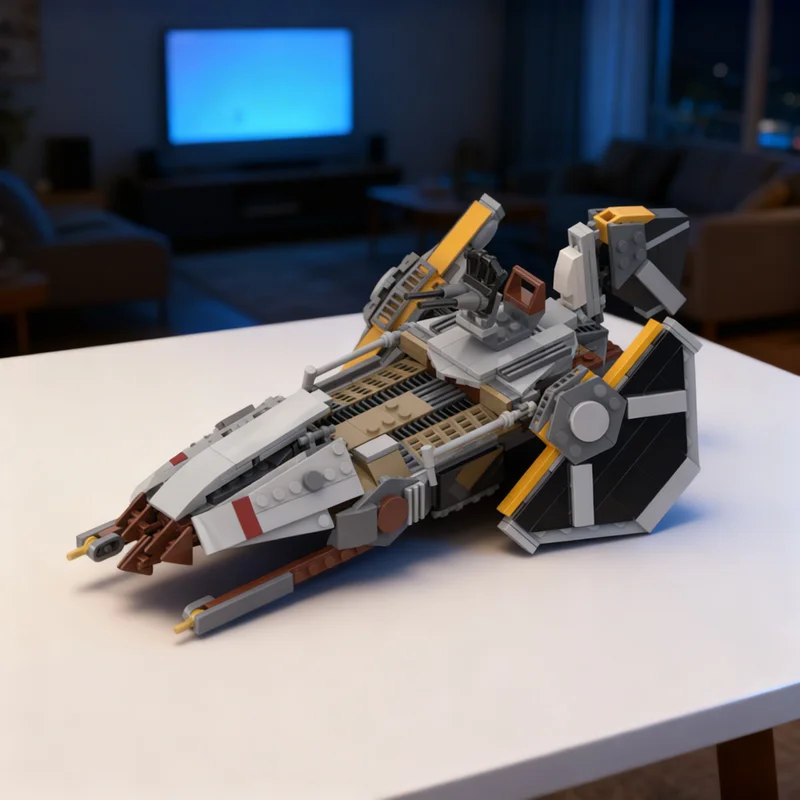 

Конструктор MOC Warbird Skiff Commision Star Battle, 407 деталей, креативный подарок, коллекционный декор, премиум-класс для детей и взрослых