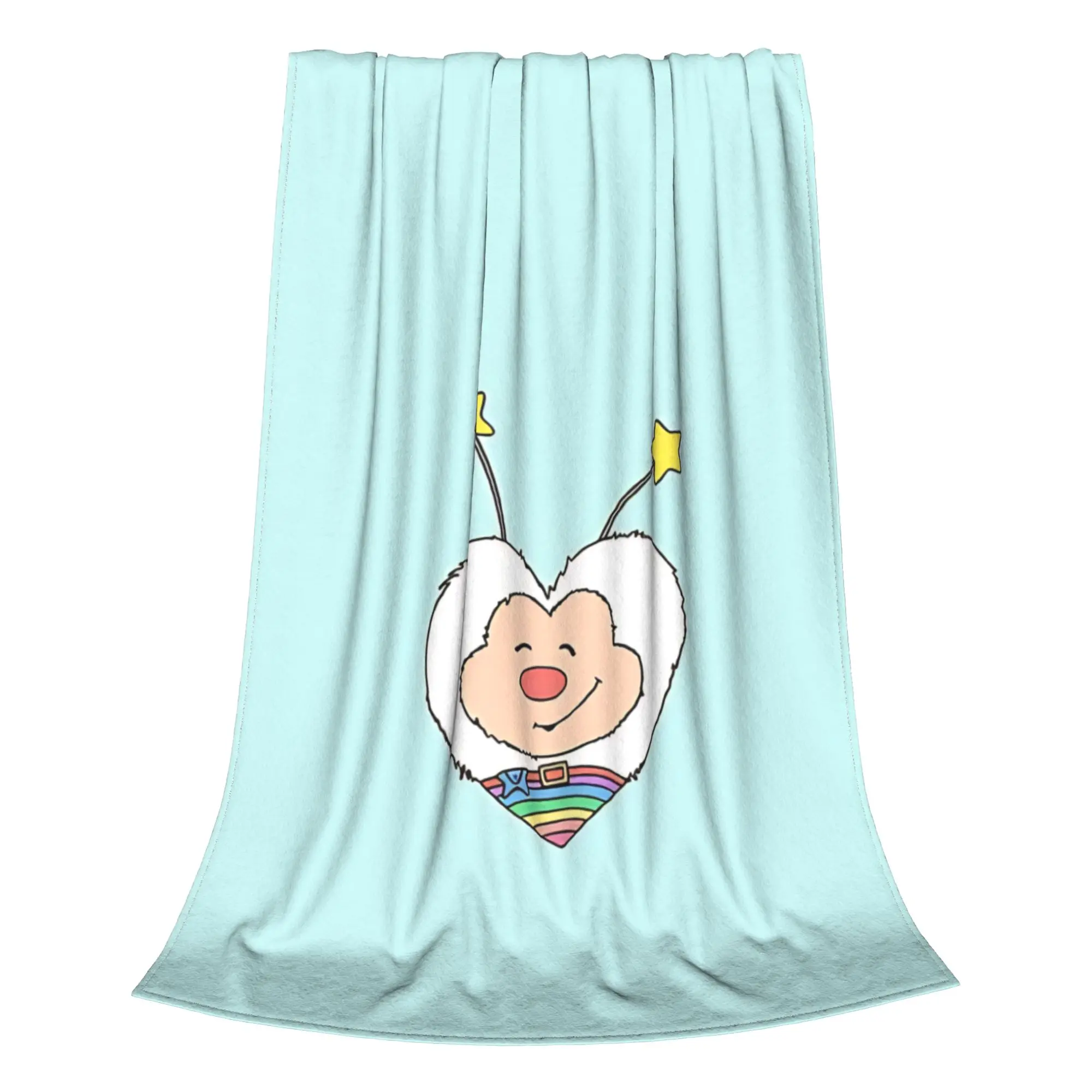 1PC Heart Shaped Rainbow Twink R-Rainbow Brite Home Room Decorations Winter Blankets For Adults Bedding Home Interior Sofa Knee