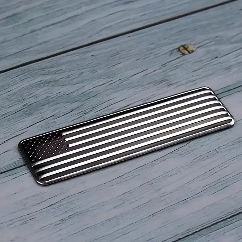 2 قطعة معدن أسود أمريكي الولايات المتحدة الأمريكية العلم خريطة شعارات سيارة جذع شعار شارة ملصق لاصق لامع ورائع لسيارة دراجة نارية اكسسوارات السيارات #5