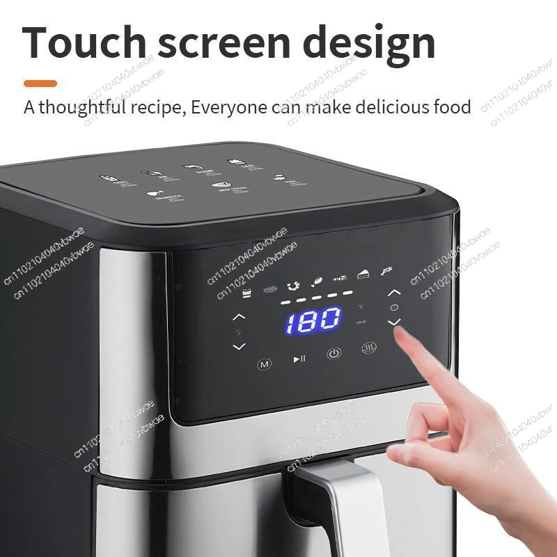 Touch Air Fryer 7L Large Capacity Intelligent Touch Control Multifunctional 1800W