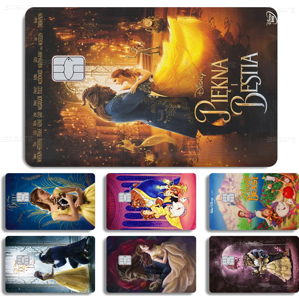 B-Beauty And The B-Beasts Diy Credit Debit Card Sticker Party Sticker Decoration Waterproof Small Chip Card Skin Sticker