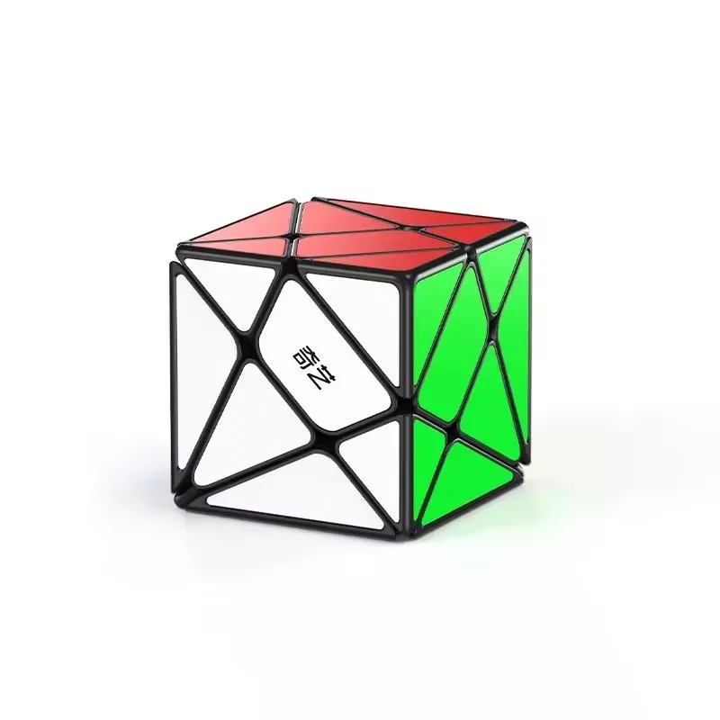 QiYi Mulino a vento S Cube Fisher S Axis S Senza adesivo Nero Aggiornato Cubo Magico Cubo Giocattolo educativo Idea regalo Puzzle