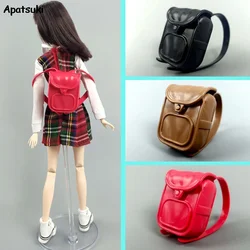 Fashion Doll School Bag Backpack For Blyth Knapsack Packsack For Barbie Dolls DIY 1/6 Doll Accessories Mini Coin Bag