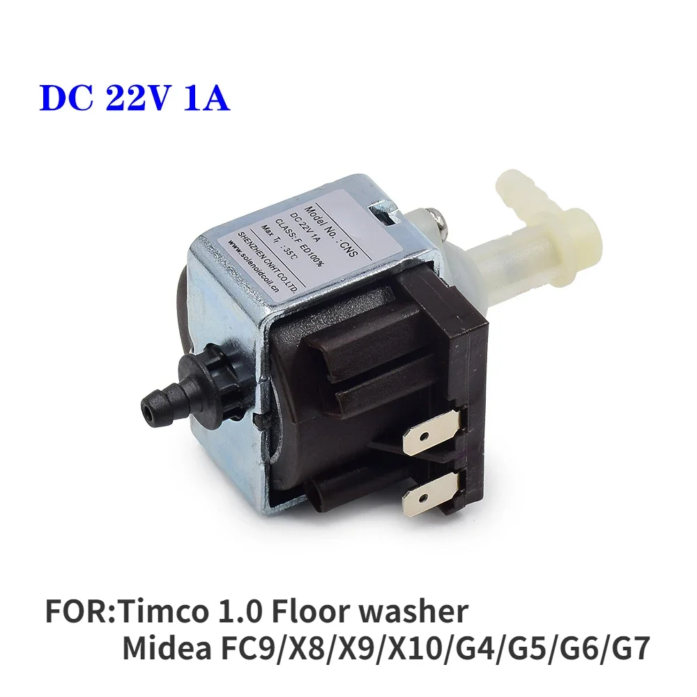 

DC22V 22W 1A Electromagnetic pump for Timco Floor Scrubber 1.0 Midea FC9 X8 X9 X10 G4 G5 G6 G7 floor scrubber Replacement parts