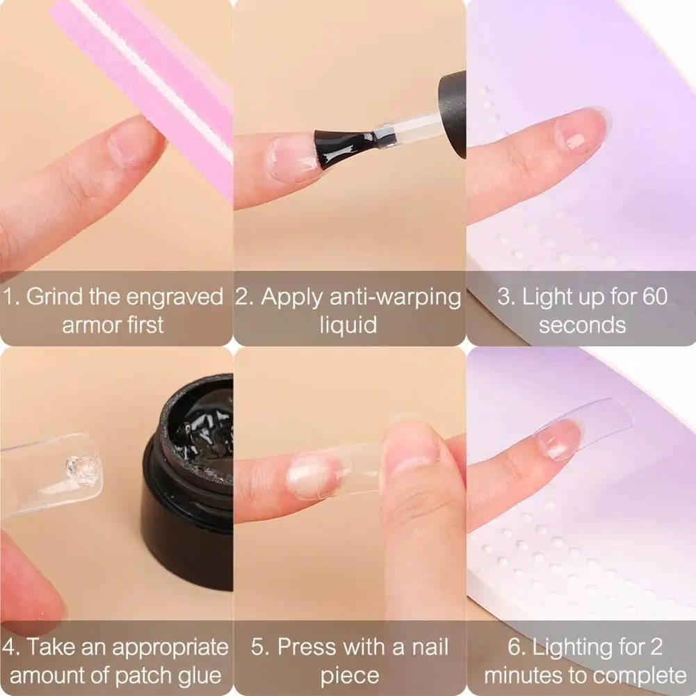 Gel de puntas de uñas sólidas de 10ml, Gel transparente con función transparente, Gel para extensión de uñas, Gel para decoración de uñas en remojo, necesita UV para mujeres A8Y0