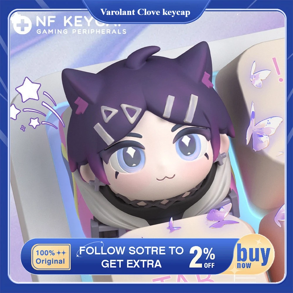 

LOBO Custom Keycap Varolant Clove Anime Keycaps for Mechanical Keyboard Caps DIY 1U Key Artisan Keycap Cute Resin Key Caps Gift