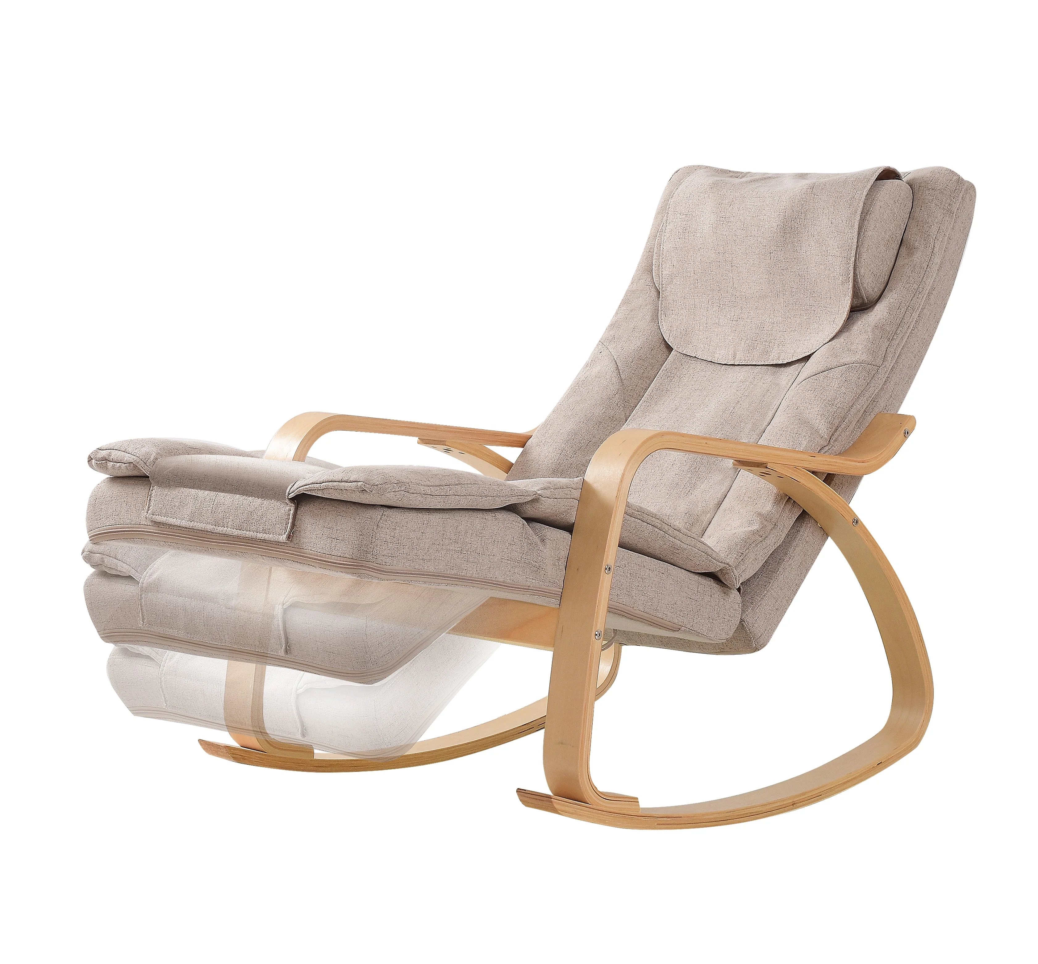 2026 New Design Wireless Remote Control Relaxation Shiatsu Rocking Massage Chair Recliner for Office and Home