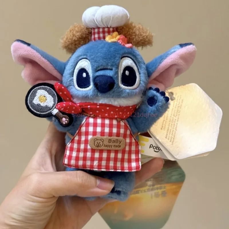 Original Disney Cute Stitch Interstellar Schlüsselanhänger Cartoon Anime Lilo & Stitch Puppe Anhänger Ornament Weihnachts- und Halloween-Geschenk