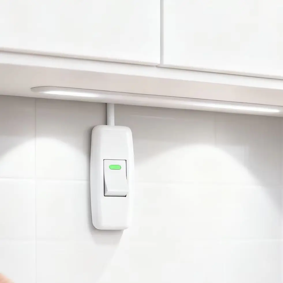 

Boat Shape Switch Home Light Switches Classic White Inline On/Off Table Lamp Switches Wires Cable Switches Electrical Accessorie