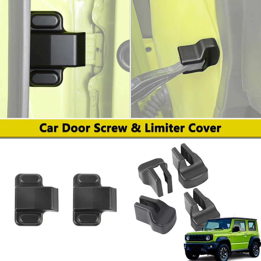 Tailgate Screws Protector Door Limiter Stopper Decoration Cover Trim for Suzuki Jimny JB64 JB74 2019-2023 2024 Cars Accessories