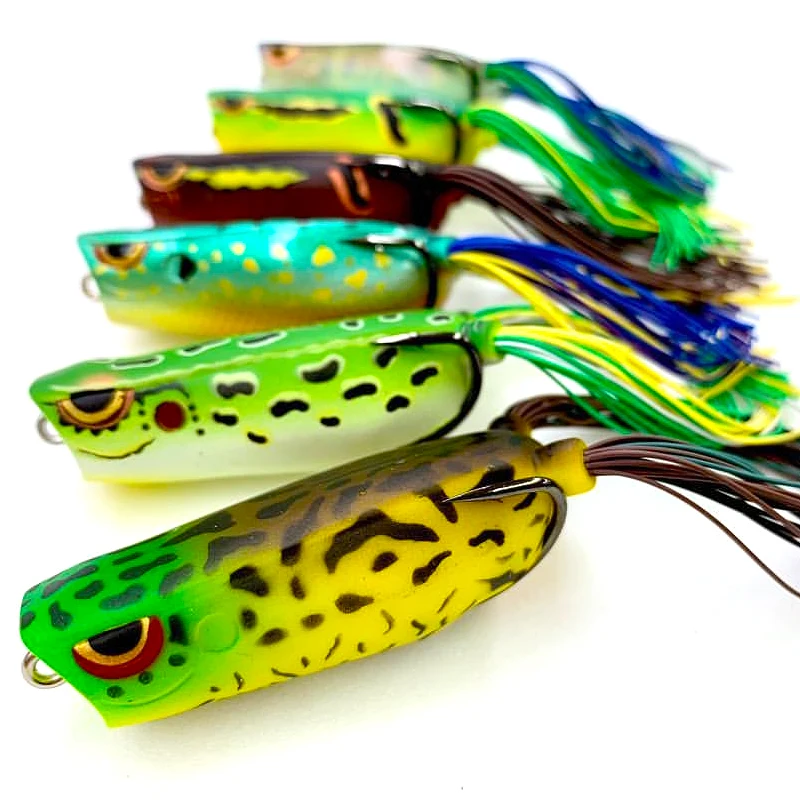 BRONZEYE FROG 65 17g 90 30g Frog Fishing Lures Gamakatsu Hook Long Cast Topwater Soft Artificial Bait For Pike Snakehead Bass