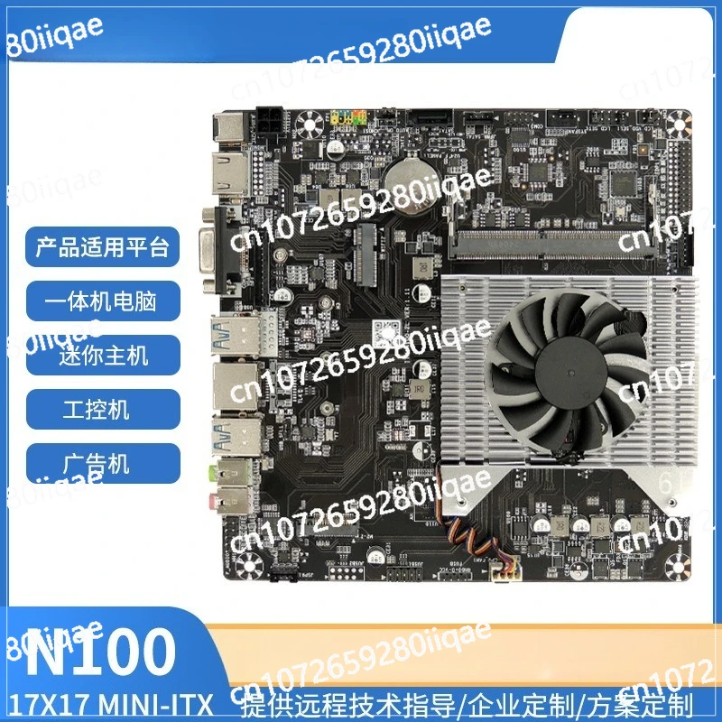 

New 12th Generation N100 MINI ITX Main Board Quad-core All-in-one Computer Mini Host HTPC Advertising Machine DC