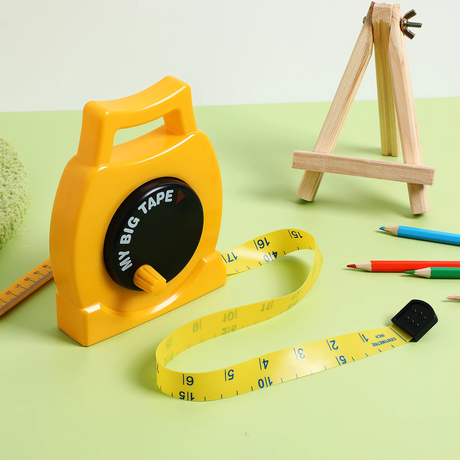 Children's Tape Measure Portable Learning Kids Toy Tapeline Inch Centimeter Mini Pretend Simple Toys Plastic Measuring Tool