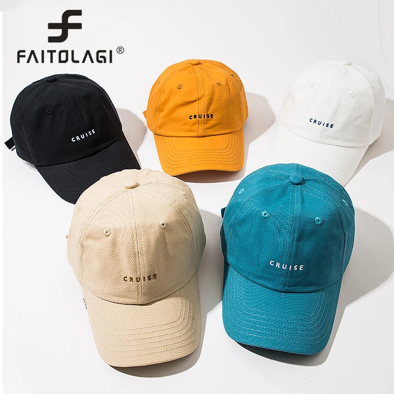 Fashion Embroidery Letter Men Baseball Caps Women Classical Cotton Visor Snapback Hats Spring Summer Outdoor Sport Golf Sun Hats