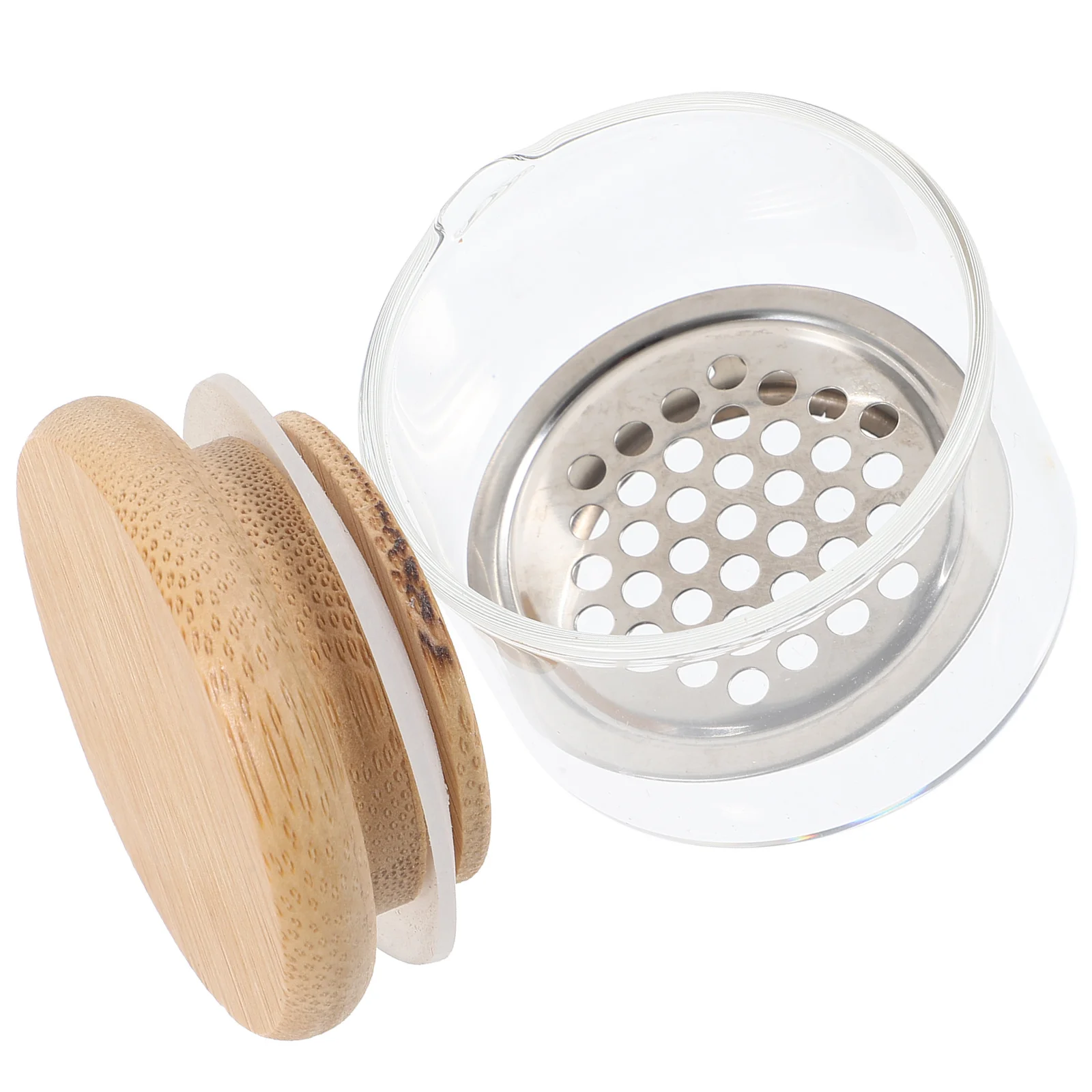 1 Uds. Taza de cristal para uñas, 30Ml, pequeña, portátil para aplicación de uñas acrílicas, mezcla de polvo, brillo, plato Dappen, herramienta de manicura, tazón con