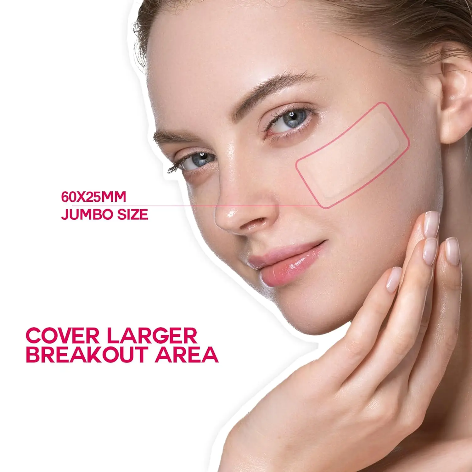 380 قطعة من رقع حب الشباب للوجه، رقع كونسيلر، رقع البثور، هيدروجيل رفيع للغاية وغير مرئي وجيد التهوية
