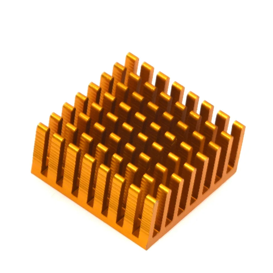 1-100pcs Heat sink 28*28*15MM (gold slot) high-quality radiator