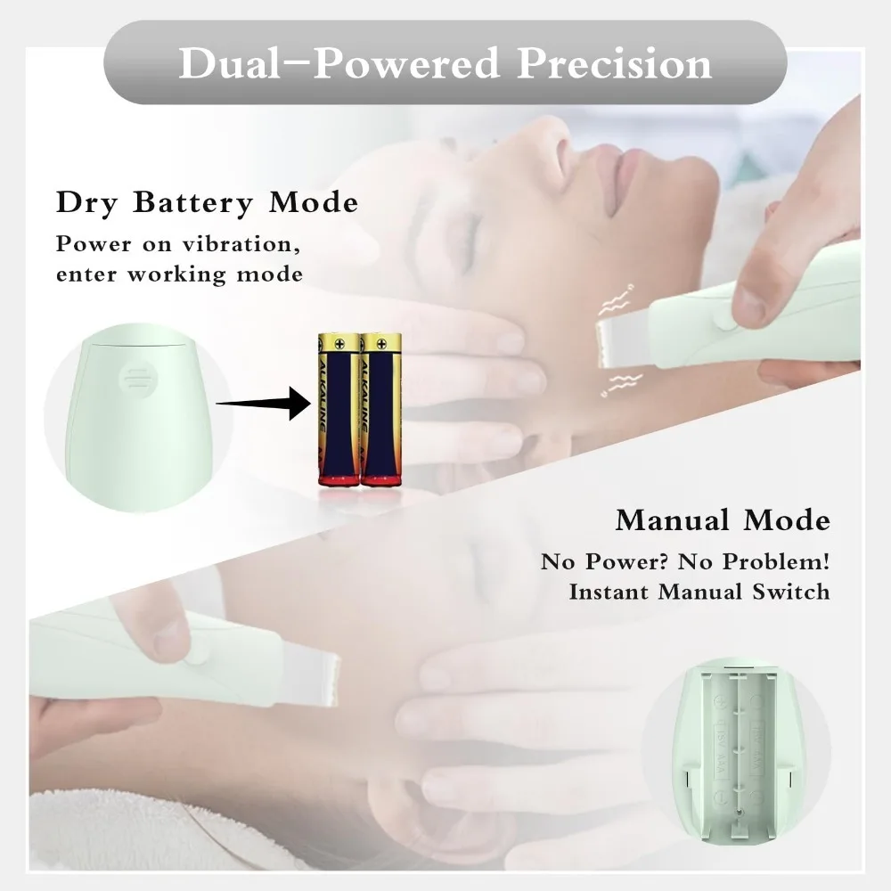 Espátula elétrica para purificador de pele, espátula para pele, limpador de poros, removedor de cravo, ferramentas para limpeza profunda facial, ferramenta de cuidados com a pele