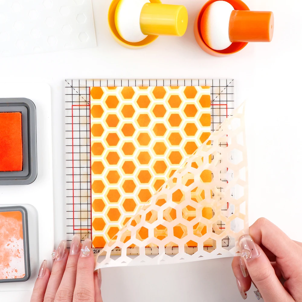 Non-Slip Sticky Multi-Use Mats Photopolymer Grip Mat with Printed Guides Fit In Stamp Positioning Tool Card Making Supplies Diy