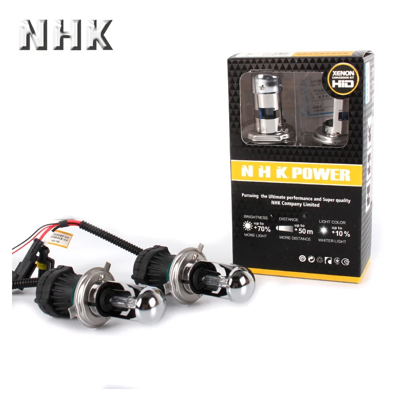 NHK H4 Hi Lo Bulb For Headlight , H4 Bulb For Auto, 12v 35w h4 Bulb 4300K 5500K 6000K Car Accessories