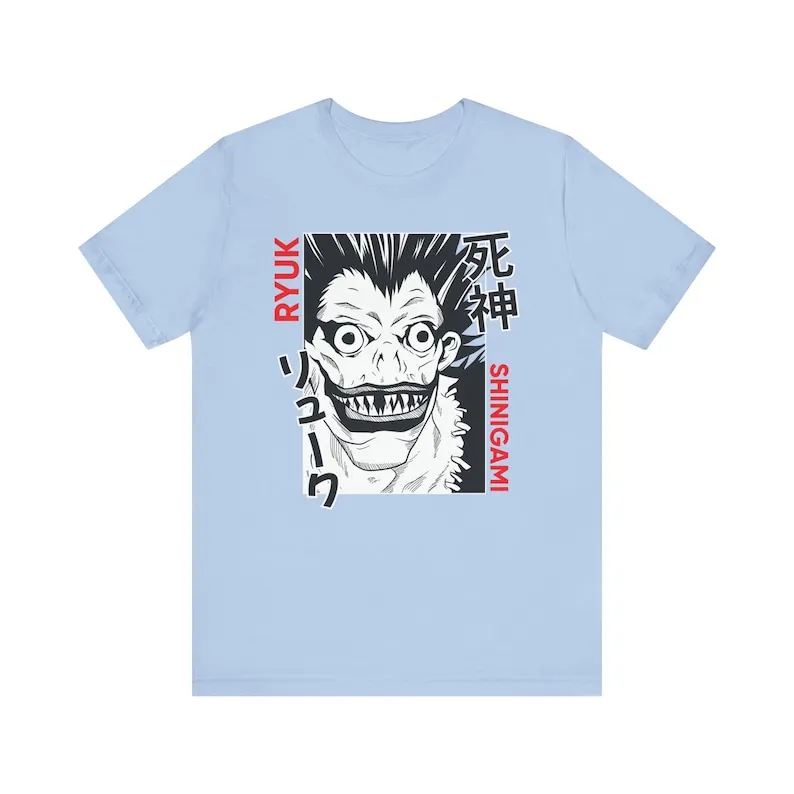 Ryuk  Tshirt Unisex, Deathnote  Manga,   Lover Shirt, Graphic  Tee, Manga Shirt, Japanese Shirt