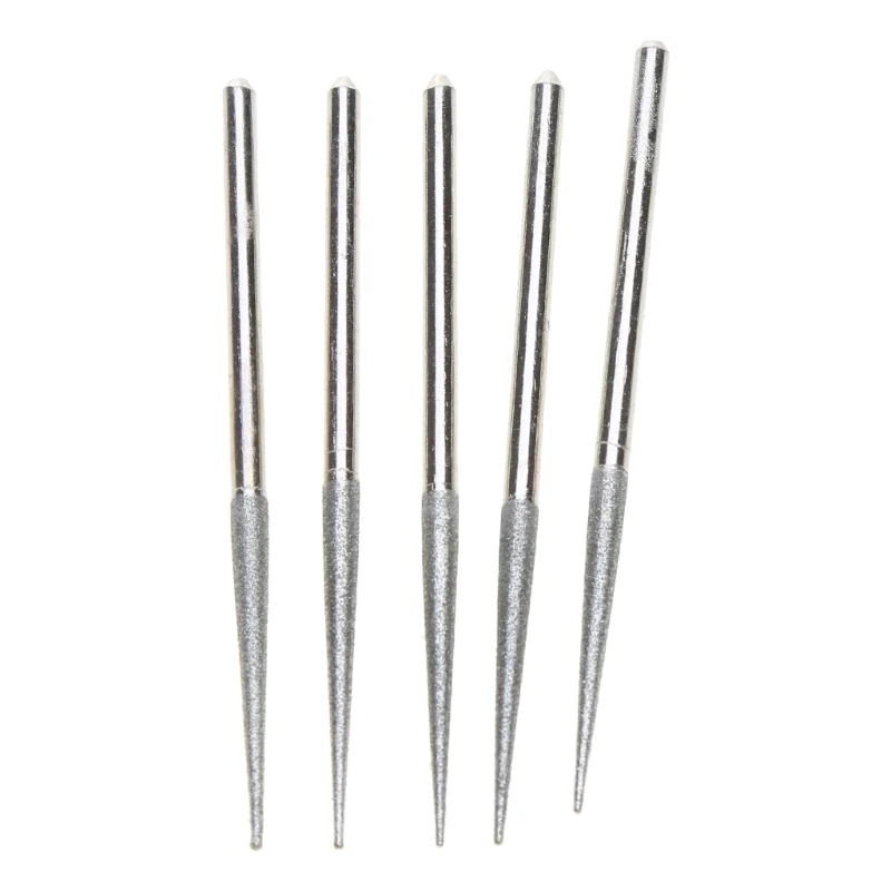 5PCS 3mm Shank Grinding Rods Mini Drill Diamond Grinding for Head Bur Needle Engraving Carving Polishing Glass Bit Drop Shipping