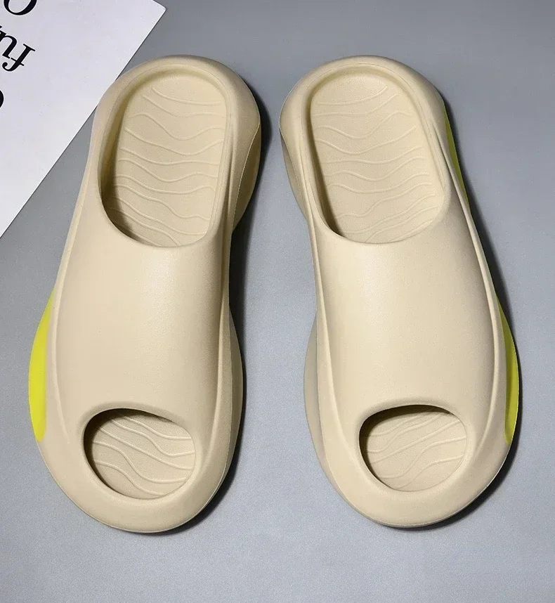 Hochwertige Hausschuhe für Herren und Damen, Eva-Hausschuhe mit weicher Sohle, dicke Sohle, bequeme, stoßdämpfende, leichte Strandschuhe – Detail 15