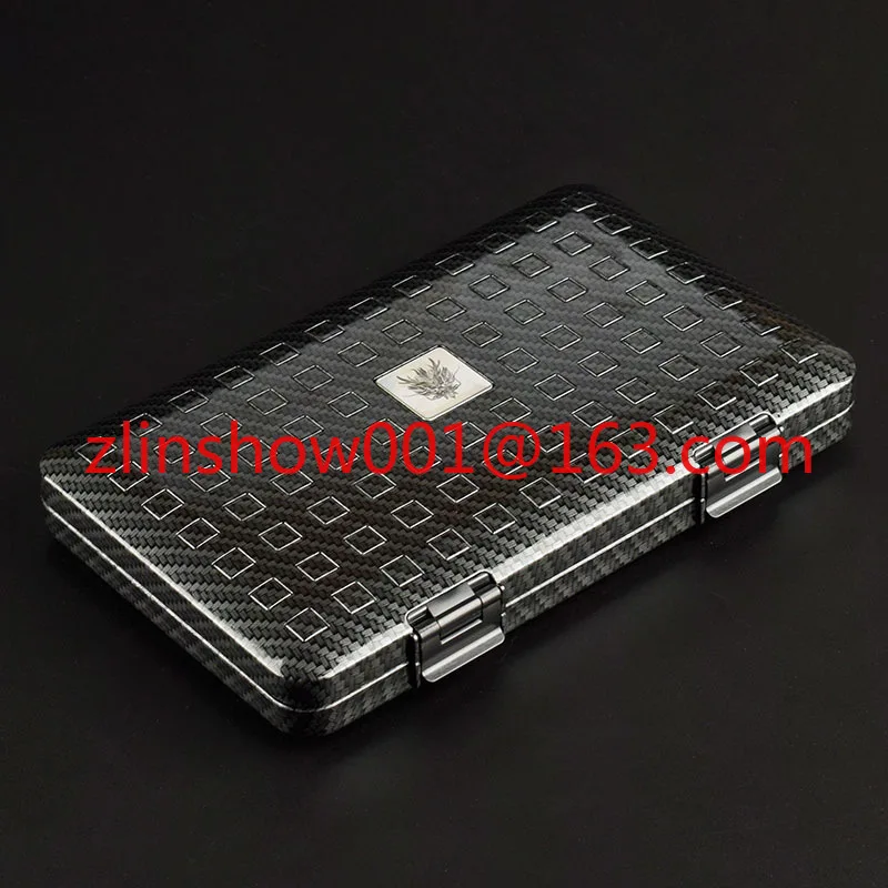 

Портативный увлажняющий крем для сигар из кедрового дерева, ультратонкое углеродное волокно, набор из 5 инструментов для переноски