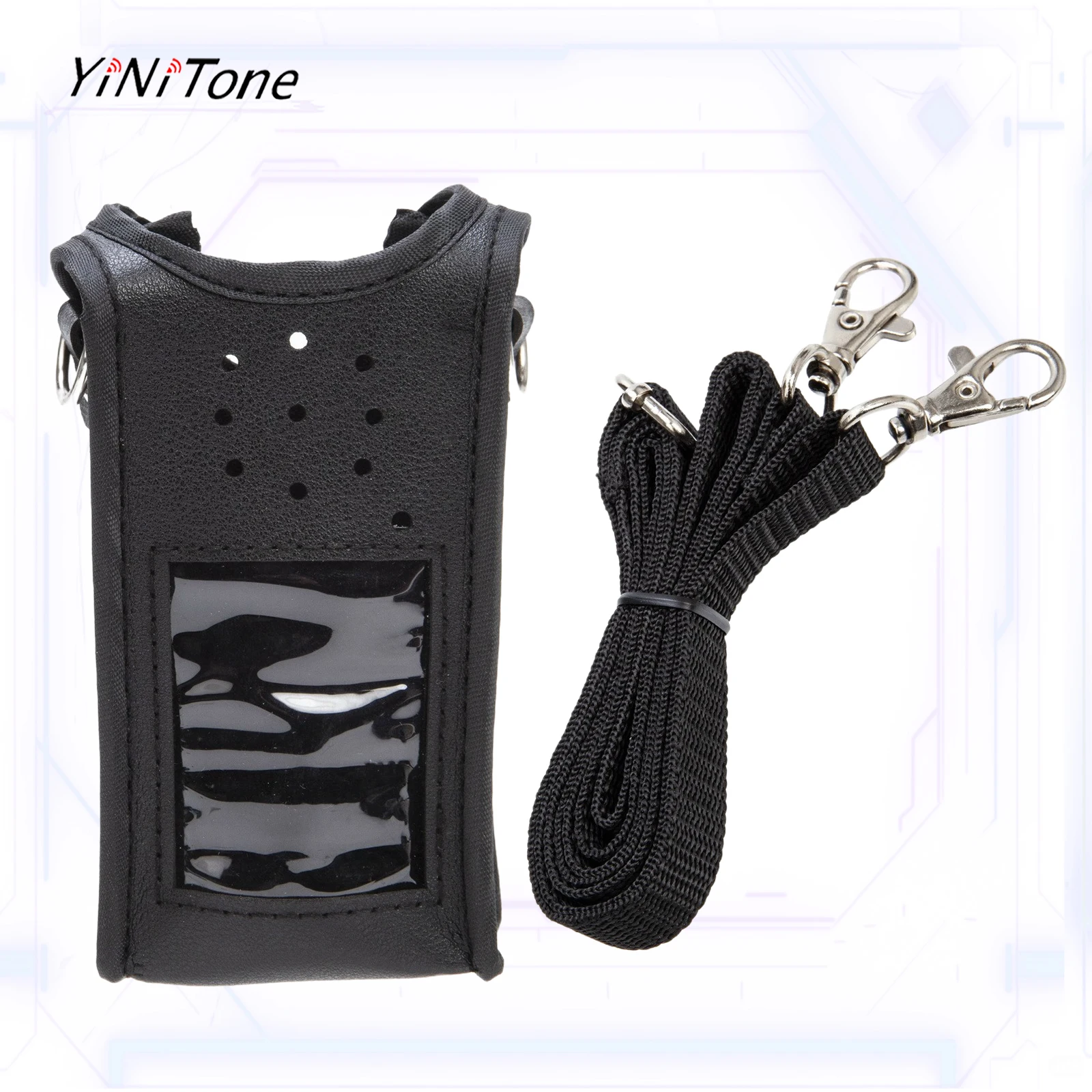 Universal Soft Leather Holder For Baofeng UV-9R Plus BF-A58 BF-9700 GT-3WP Walkie Talkie Secure Storage and Protection Bag