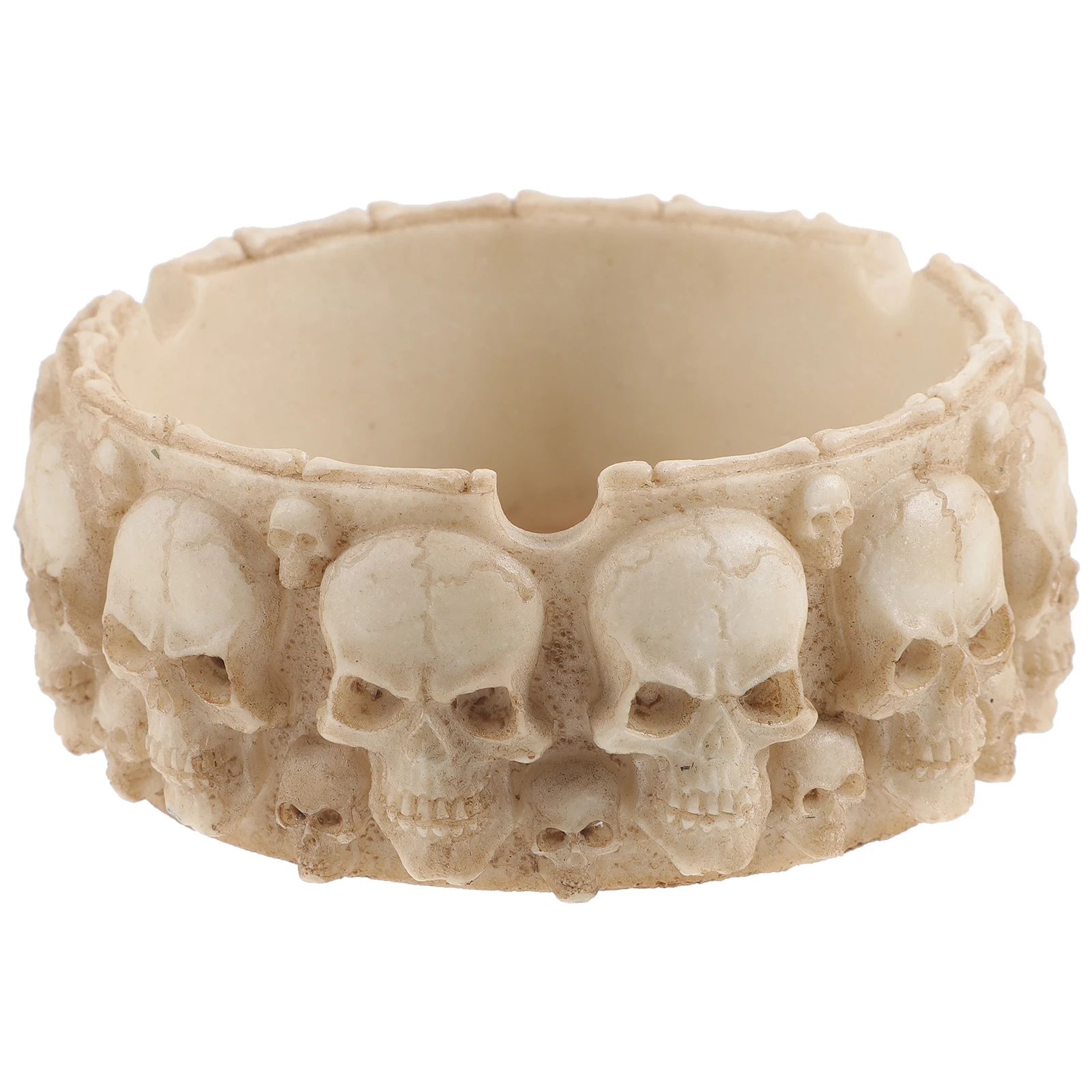 

Skull Ashtray Home Decor Halloween Car Office Accessories Resin Container Stylish Desktop Smoking Supplies