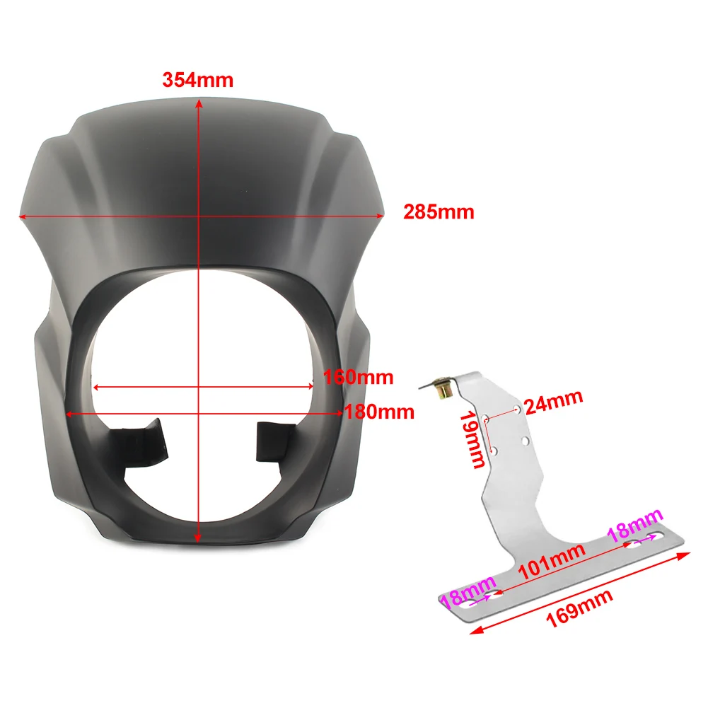 Motorcycle Front Mask Headlight Fairing Cowl Cover For Harley Softail Breakout FXBR FXBRS 2018 2019 2020 2021 2022 2023