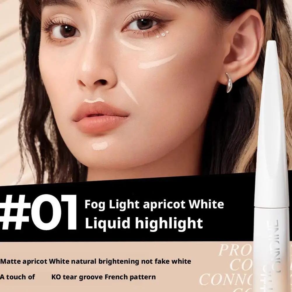 

2Colors Highlighter Contouring Fluid Face Brightening Nose Lasting Shadow Long Corrector Concealer Shaping Contouring Cosme J8R3